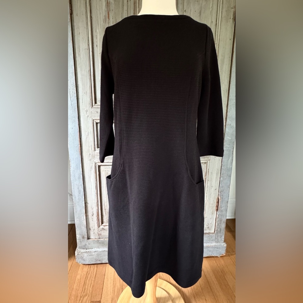 Boden Black Women's Shift Dress with pockets US12L